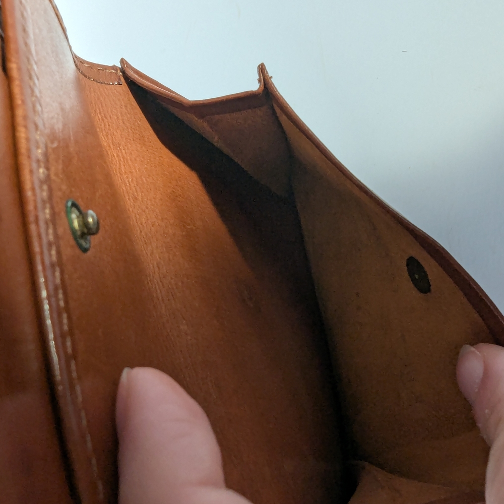 Coach Brown Leather Snap Wallet - Picture 5 of 7